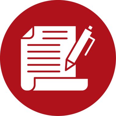 Belge simgesinin vektör illüstrasyonu