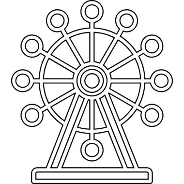 Tekerlek direksiyon simgesi ana hat biçiminde