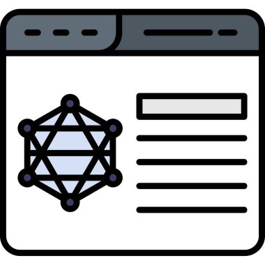 Ağ web simge vektör çizim
