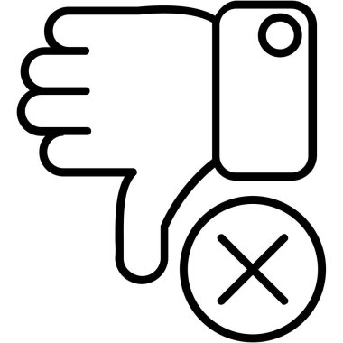 anahat biçiminde beğenmediğiniz simge aşağı