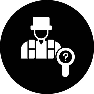 Soru vektörü düz simgesi