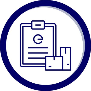 Belge simgesinin vektör illüstrasyonu