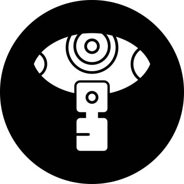 Göz. Web simgesi basit illüstrasyon