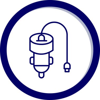 Modern b 'nin vektör illüstrasyonu dolgu simgesinden yoksun