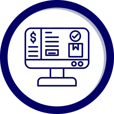 bilgisayar simgesi vektör illüstrasyonu