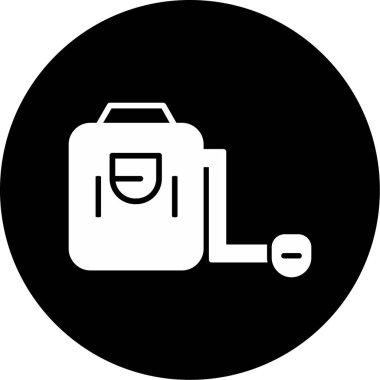 Çanta simgesinin vektör illüstrasyonu