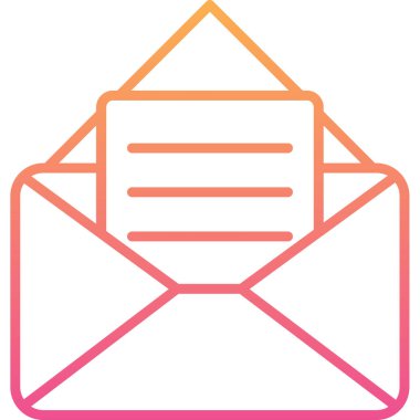 E- posta simgesinin vektör illüstrasyonu