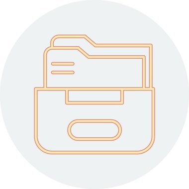 Modern simgenin vektör illüstrasyonu