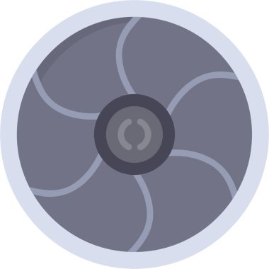 Türbin ağ simgesi basit vektör illüstrasyonu