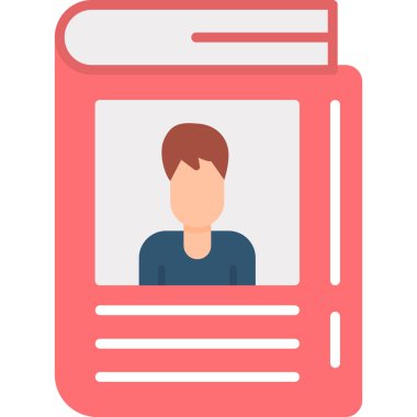 ID kart simgesi vektör illüstrasyonu