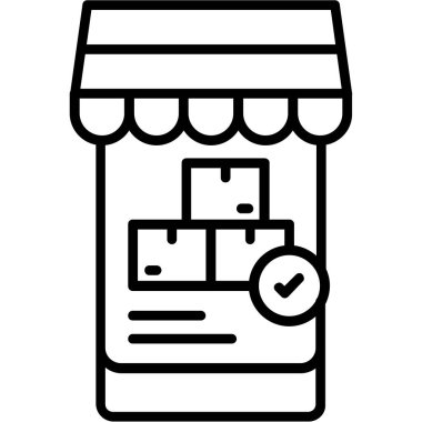 İşaretli vektör illüstrasyon tasarımı olan alışveriş arabası