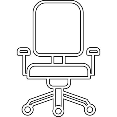 Sandalye simge, anahat stili