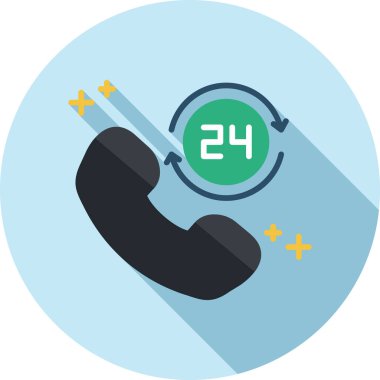 Çağrı merkezi vektör renk simgesi