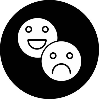 yüz ifadesi duygu simgesi ana hat biçiminde