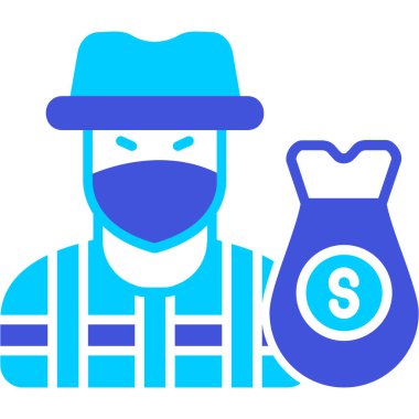 Para çantası düz simge. Düz stil sembolü. Piktograf. Basit gradyan biçimi, web ve tasarım için modaya uygun düz dizayn edilmiş gri,