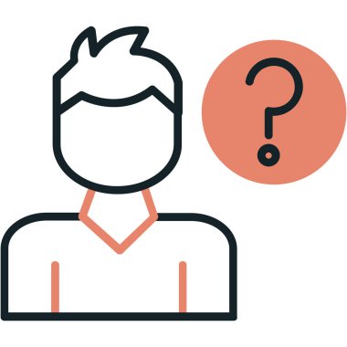 man simgesi, vektör illüstrasyonu