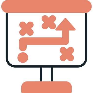 İş ikonu. Basit resimleme