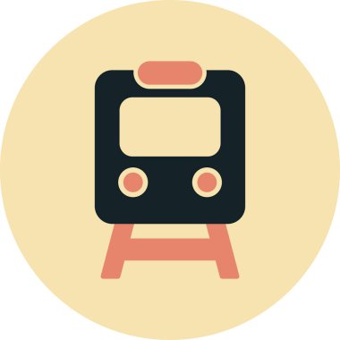 tren simgesi vektör illüstrasyonu