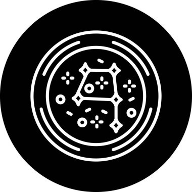 Bir yıldız simgesinin vektör illüstrasyonu