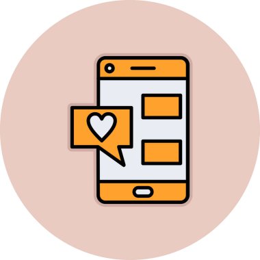 akıllı telefon simgesi vektör illüstrasyonu