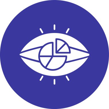 Göz simgesi vektör illüstrasyonu