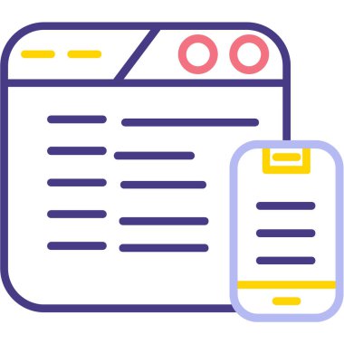 Web simgesi vektör illüstrasyonu