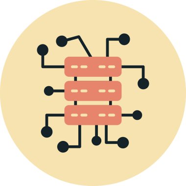 şebeke. Web simgesi basit illüstrasyon