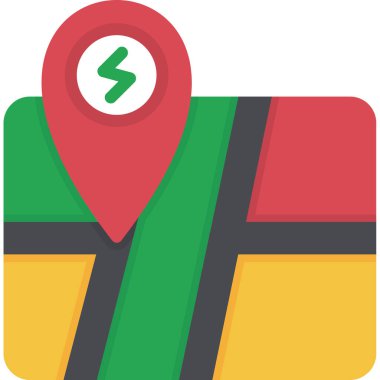 harita pin konumu simgesi rozet biçiminde