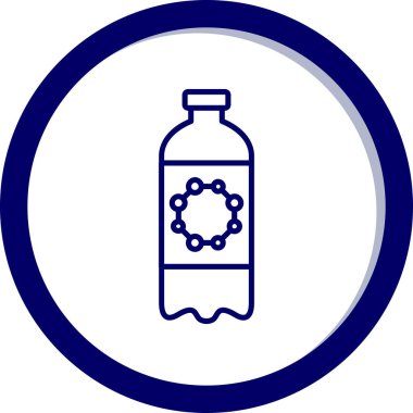 Şişe simgesinin vektör illüstrasyonu