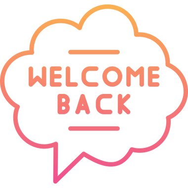 İş afişi, vektör illüstrasyonuna tekrar hoş geldiniz