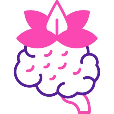 çiçek simgesi vektör illüstrasyonu