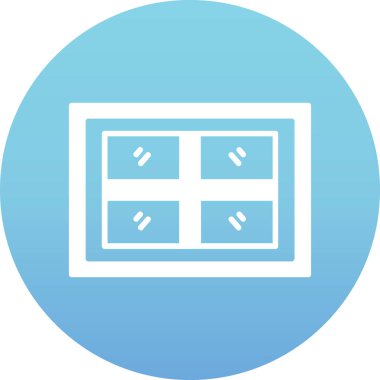 Pencere. Web simgesi basit illüstrasyon
