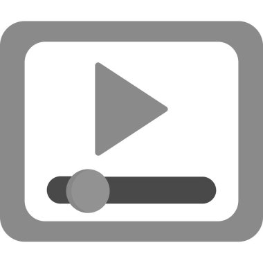 oyuncu çalma düğmesi simgesi ana hat biçiminde