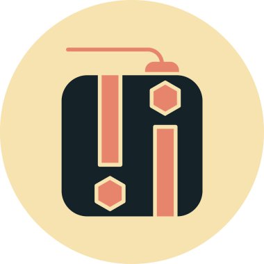 Modern bir simgenin vektör illüstrasyonu