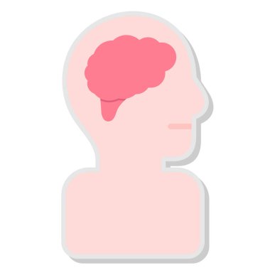 Organ simgesi vektörlü insan beyni