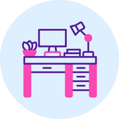 Masa. Web simgesi basit tasarım