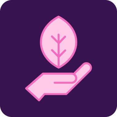 Bir yaprağın vektör illüstrasyonu