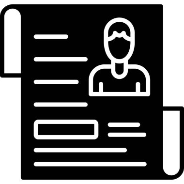 iş sözleşmesi belgesi simgesi ana hatlar biçiminde