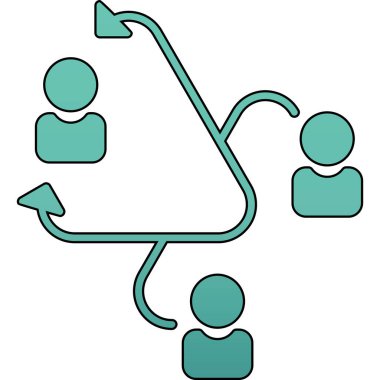 iş takım çalışması vektör illüstrasyonu