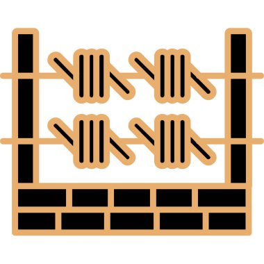 Çit simgesi. özet çizimi