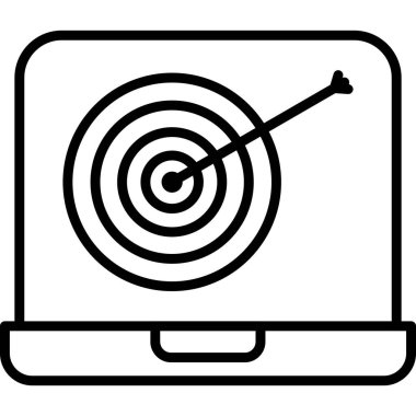 hedef simge vektör illüstrasyonu