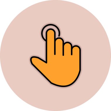 El simgesinin vektör illüstrasyonu