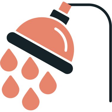 Su banyosu. Basit illüstrasyon