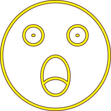 yüz ifadesi ifade vektör illüstrasyonu.