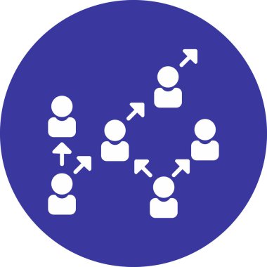 İş ikonu. Web için takım çalışması vektör simgelerinin basit illüstrasyonu