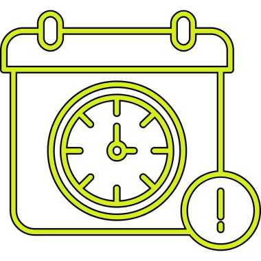 Kronometre simgesi. Web için zaman vektör simgelerinin özet çizimi