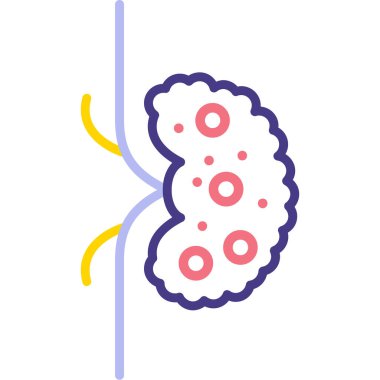 beyin ikonu vektör illüstrasyonu