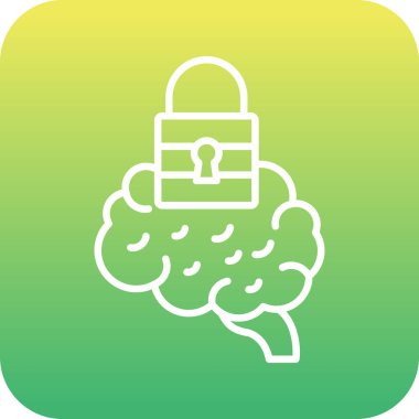 Vektör Beyin simgesi illüstrasyonu