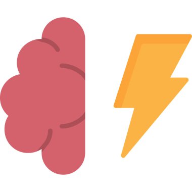 Şimşek vektör resimli bulut