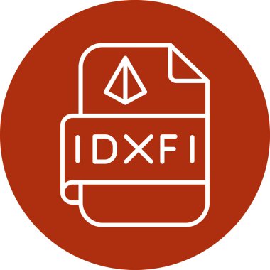 Dosya biçim simgesinin vektör illüstrasyonu